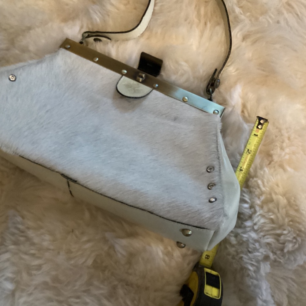 Clutch style , genuine hair on hide/leather Patricia Nash purse